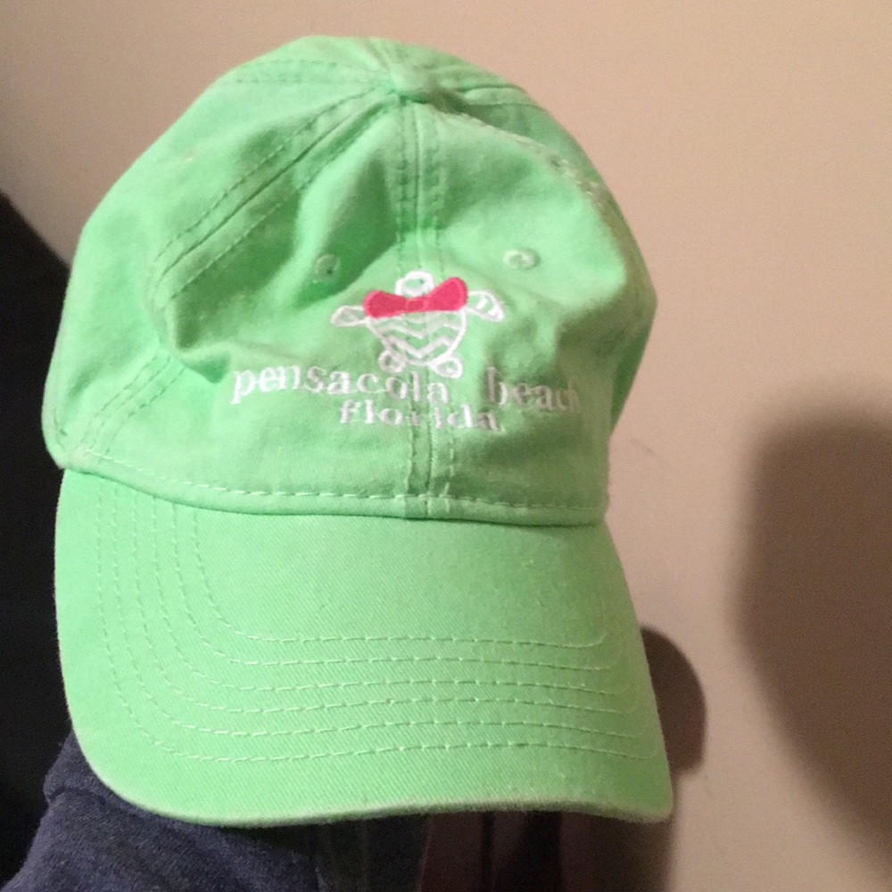 Lime green hat